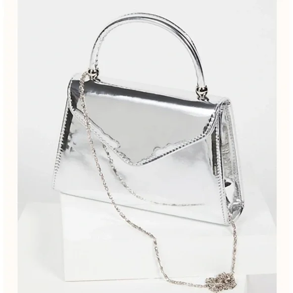 RARE NWT Free People/CHI CHI LONDON Metallic Tote - Picture 1 of 7
